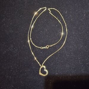 Elegant Gold Heart Necklace